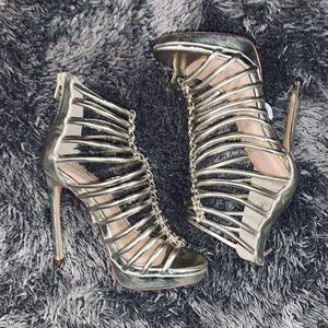 CHARLOTTE RUSSE CAGED HEELS